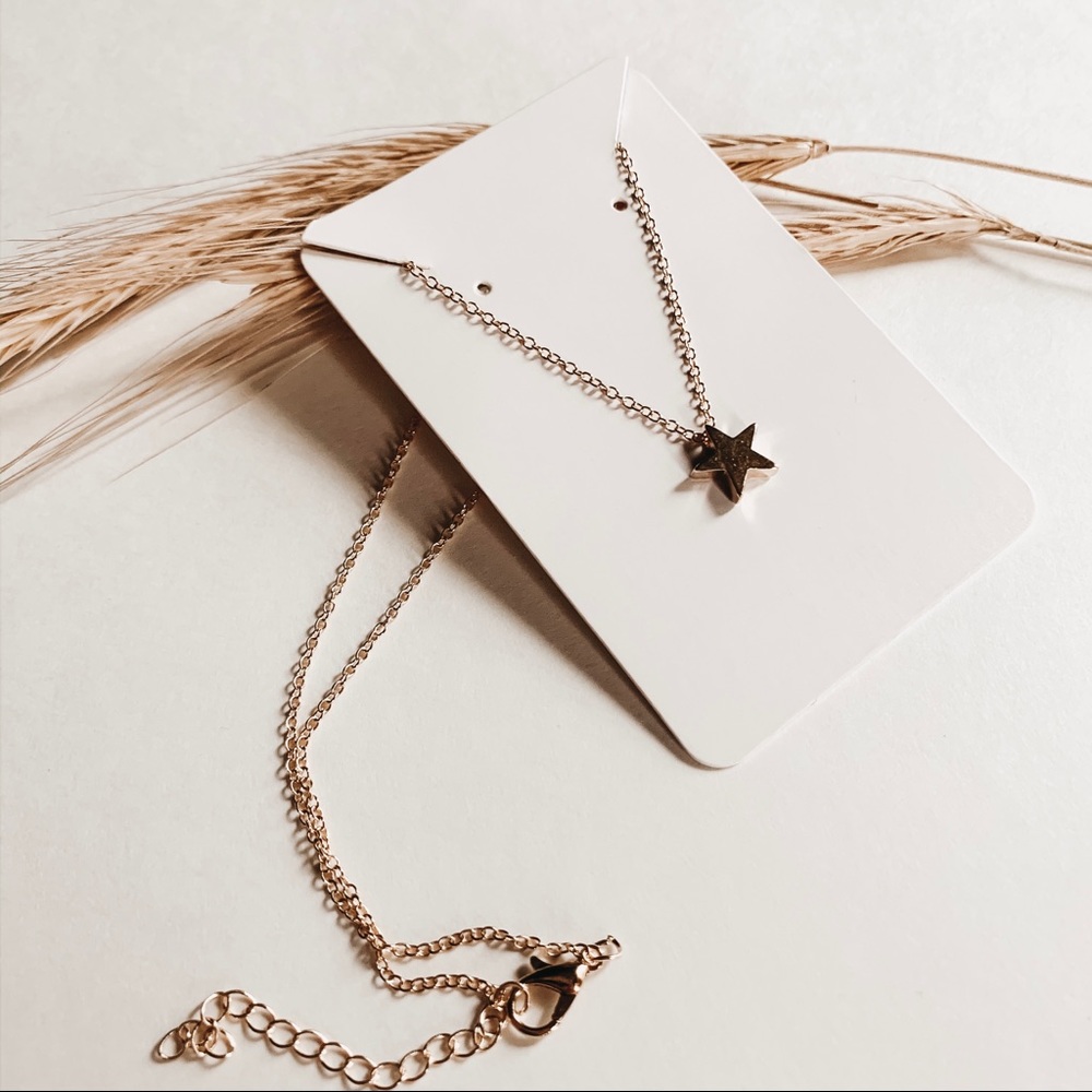 Gold Dainty Shooting Star Necklace - Picture 3 of 3